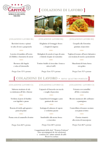 Colazioni di lavoro proposte