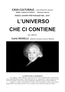 l`universo che ci contiene - Casa Culturale San Miniato Basso