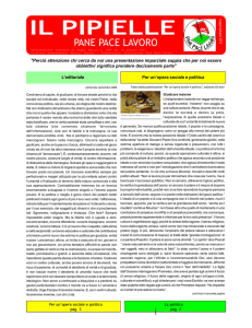 PANE PACE LAVORO