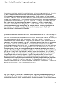 Etica e Bioetica infermieristica: il traguardo da raggiungere