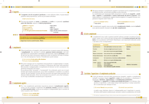 3 il soggetto 4 i complementi 5 il complemento oggetto 6 gli altri