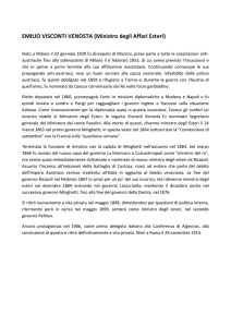 EMILIO VISCONTI VENOSTA (Ministro degli Affari