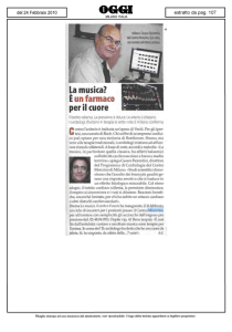 La musica? È un farmaco per il cuore