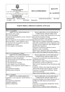 parte prima: progettazione annuale