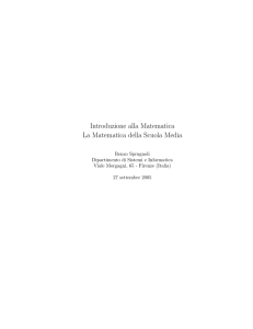 matematica per la scuola media inferiore