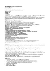 Programma Didattica dell`astronomia - CSDIM