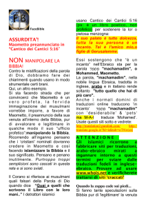 difesa su Cantico dei Cantici