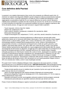 Cura definitiva della Psoriasi