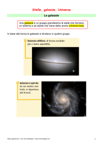 Stelle, galassie, Universo
