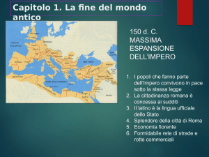 Capitolo 1. La crisi dell`Impero romano