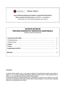 distrofie retiniche percorso diagnostico terapeutico