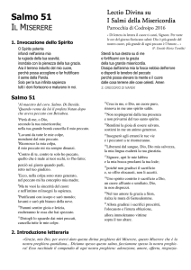 Salmo 51 - Parrocchia di Santa Maria Maggiore