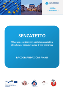 Raccomandazioni Finali - Ordine Ospedaliero di San Giovanni di Dio