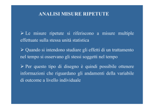 ANALISI MISURE RIPETUTE