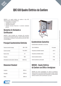 QDC 630 Quadro Elettrico da Cantiere
