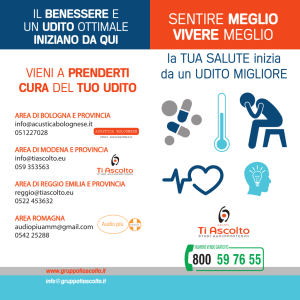 vieni a prenderti cura del tuo udito