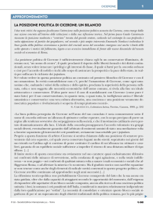 La posizione politica di Cicerone: un bilancio
