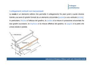 I collegamenti verticali non meccanizzati La scala è un elemento