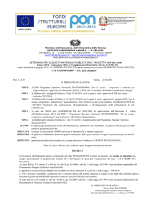 DETERMINA PER ACQUISTO MATERIALE PUBBLICITARIO