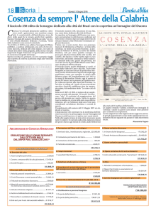 Cosenza da sempre l` Atene della Calabria