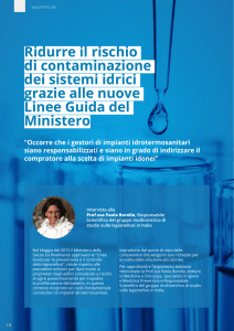 una bella intervista sul rischio e la prevenzione del batterio.