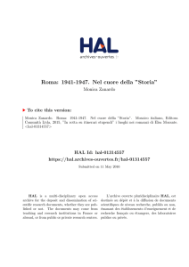 Roma: 1941-1947. Nel cuore della ``Storia`