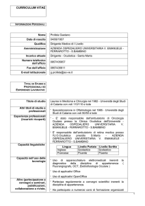 curriculum vitae - Azienda Ospedaliero