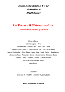 La Terra e il Sistema solare - Scuola Media 5