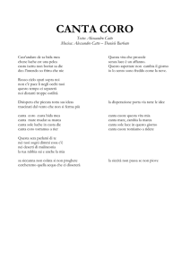 canta coro - Alessandro Catte