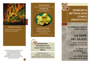 LA SERIE DEL SILICIO - Centro Studi La Ruota