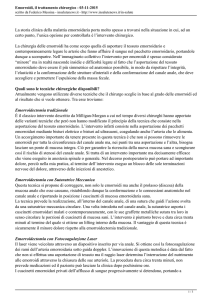 Emorroidi, il trattamento chirurgico - 03-11-2015