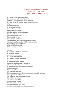 Programma di diritto ed economia