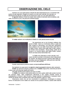 OSSERVAZIONE DEL CIELO