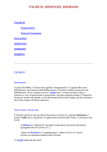 talmud, mishnah, midrash - Popolo di Dio in Italia