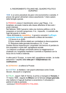 IL RISORGIMENTO ITALIANO NEL QUADRO POLITICO EUROPEO