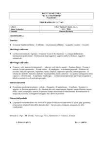 Fonetica Morfologia del nome Morfologia del verbo Sintassi del