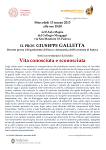 Locandina con abstract