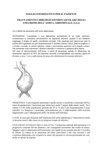 Aneurisma dell`Aorta addominale