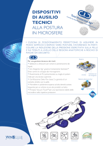 Dispositivi Di ausilio tecnici alla postura In mIcrosfere