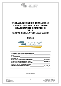 manuale elsy batterie vrla - ELSY-UPS