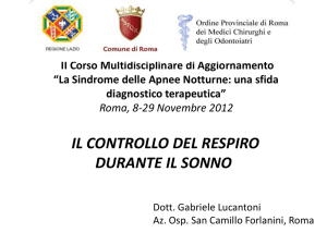 Scarica la Relazione - Fondazione Disturbi del Sonno