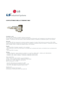contattori e relay termici mec