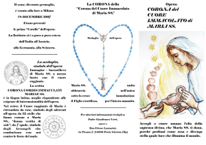 CORONA del CUORE IMMACOLATO di MARIA SS.