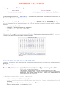 numeri primi e scomposizione