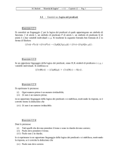 Esercizi di logica dei predicati File