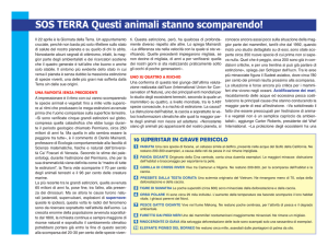 SOS TERRA Questi animali stanno scomparendo!