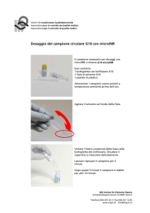Dosaggio del campione circolare G14 con microINR