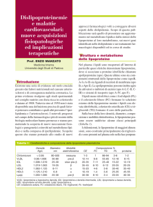 Dislipoproteinemie e malattie cardiovascolari