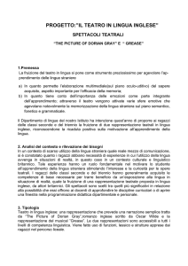 PROGETTO:”IL TEATRO IN LINGUA INGLESE”
