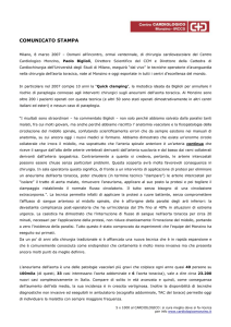 comunicato stampa - Cardiologico Monzino
